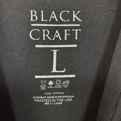 Black Craft THC Devilish Teddy Bear Goth Cartoon T-Shirt L