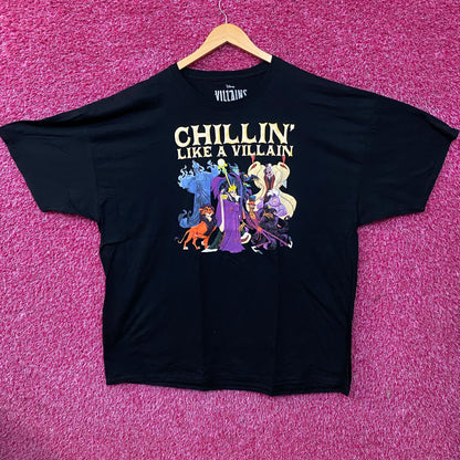 Disney Villains "Chillin' Like a Villain" Graphic T-Shirt 3XL