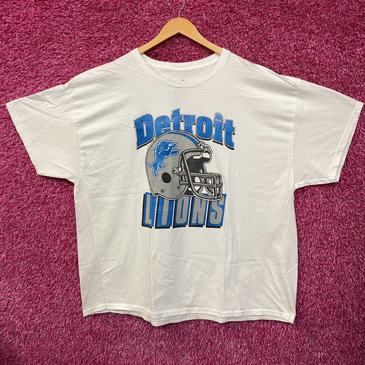 Junk Food Clothing NFL Detroit Lions Throwback Helmet Logo T-Shirt 2XL