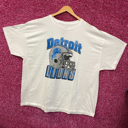 Junk Food Clothing NFL Detroit Lions Throwback Helmet Logo T-Shirt 2XL