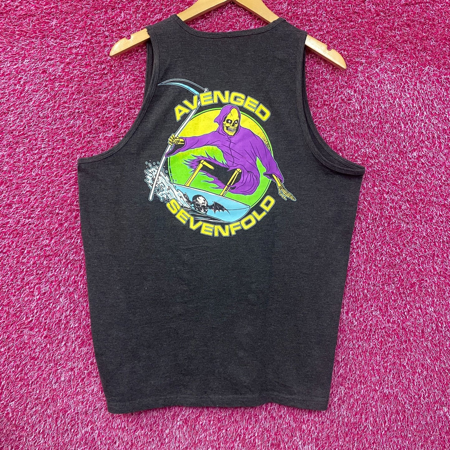 Avenged Sevenfold Gray Tank Top Large