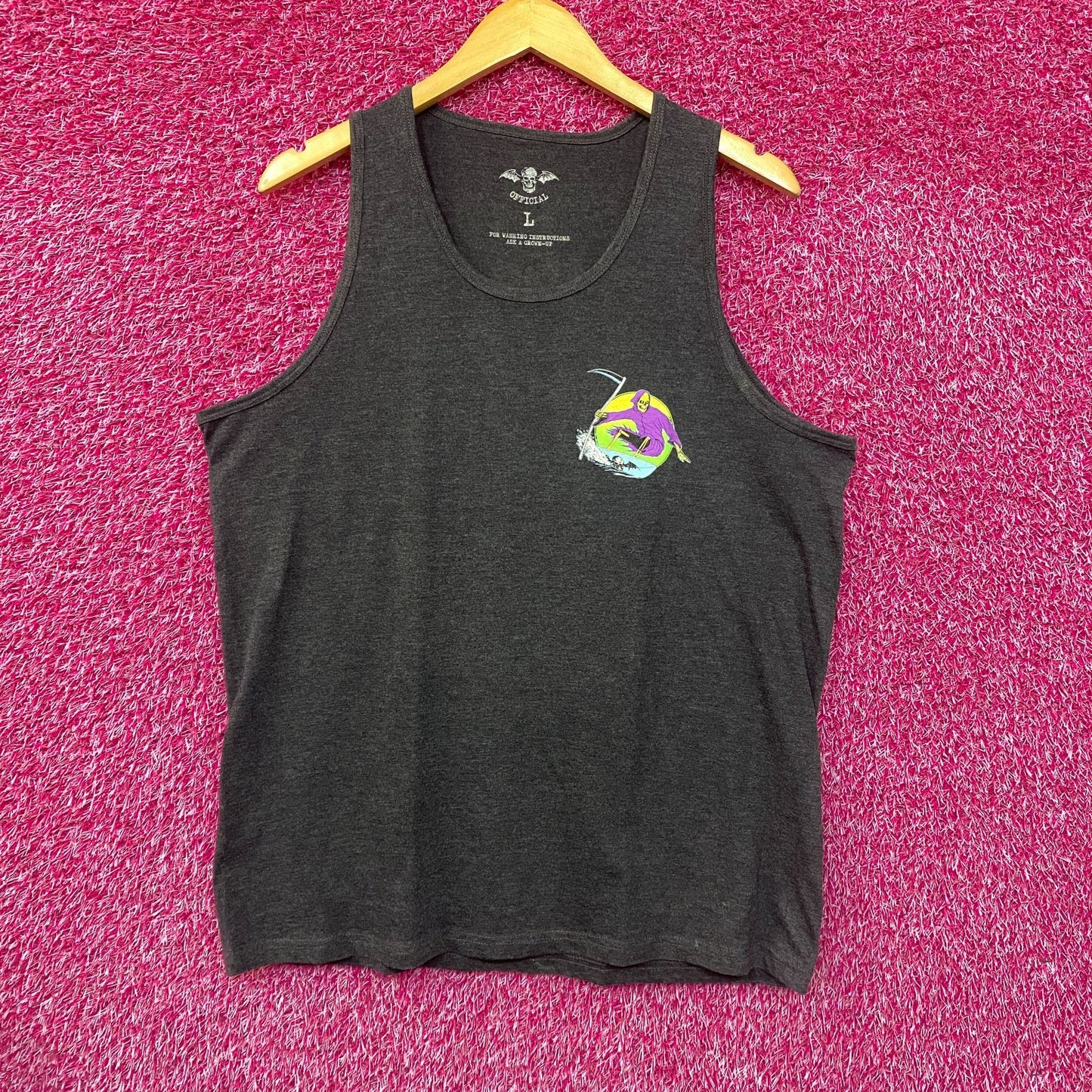 Avenged Sevenfold Gray Tank Top Large