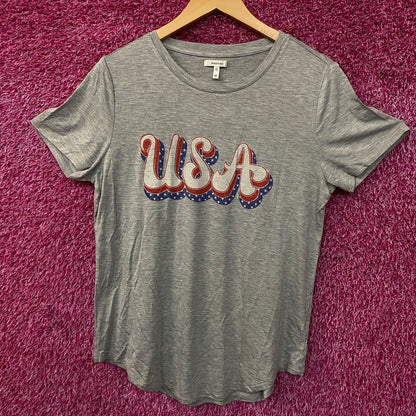 Maurices Women's USA Retro Graphic Tissue T-Shirt Medium
