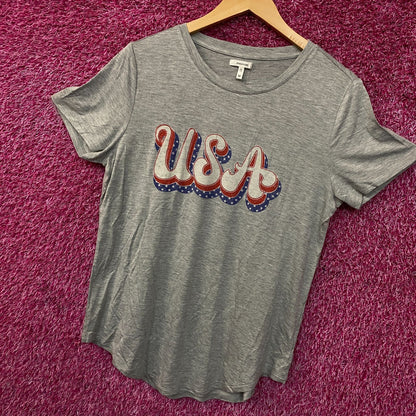 Maurices Women's USA Retro Graphic Tissue T-Shirt Medium