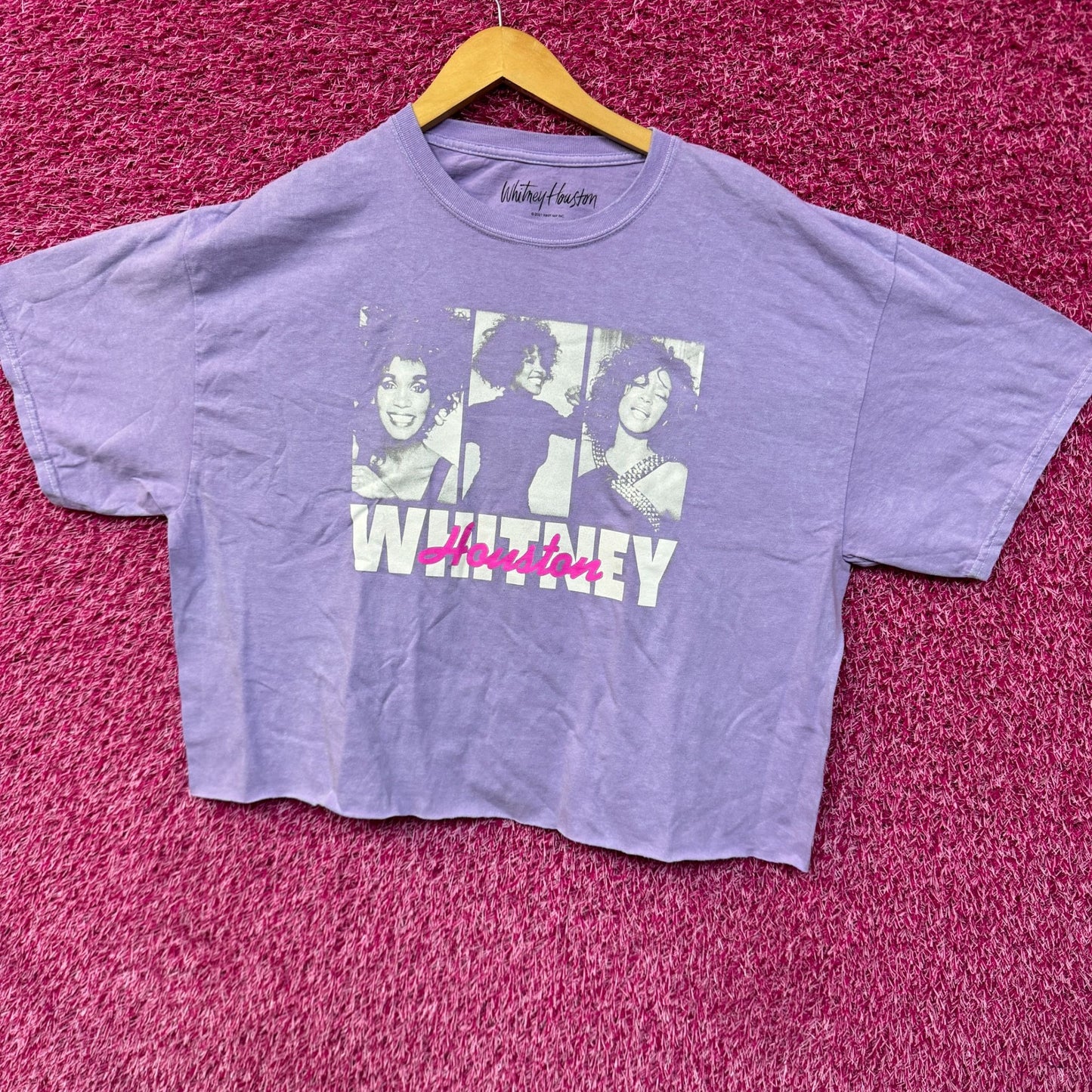 Whitney Houston Self Titled Album 1987 crop top size XL