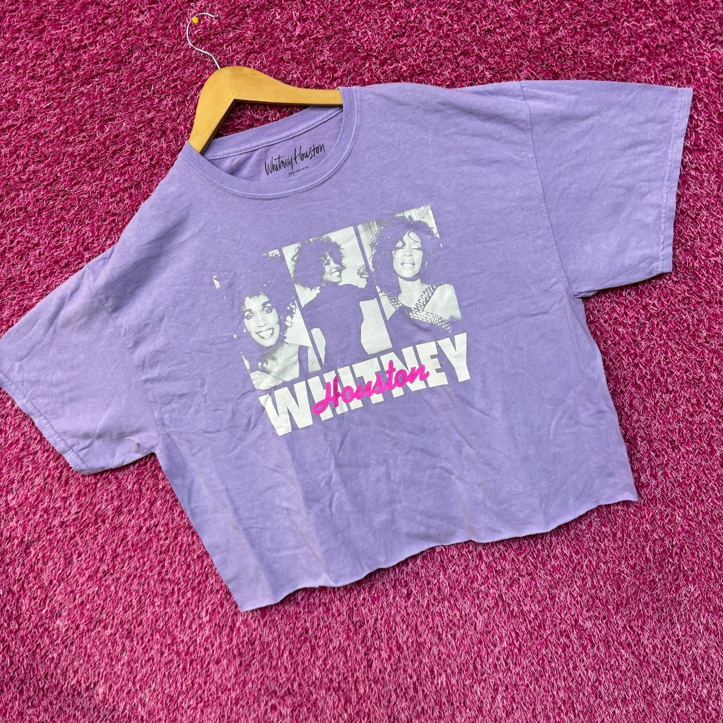 Whitney Houston Self Titled Album 1987 crop top size XL