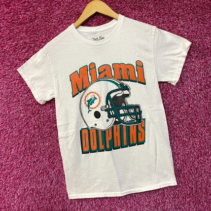 Junk Food NFL Miami Dolphins Throwback Helmet Logo T- Shirt XS