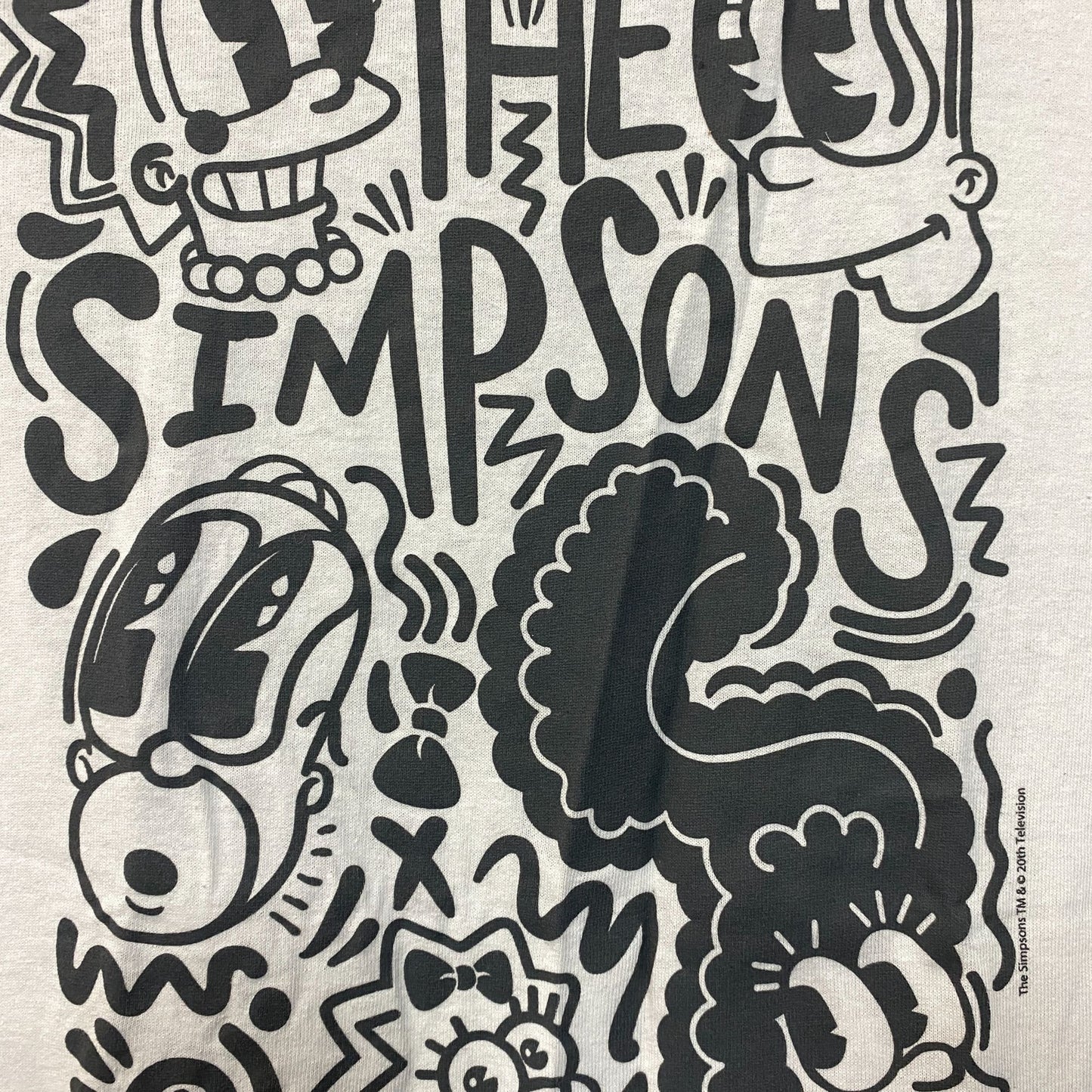 The Simpsons Classic Pop Art Family Graphic T-Shirt Small