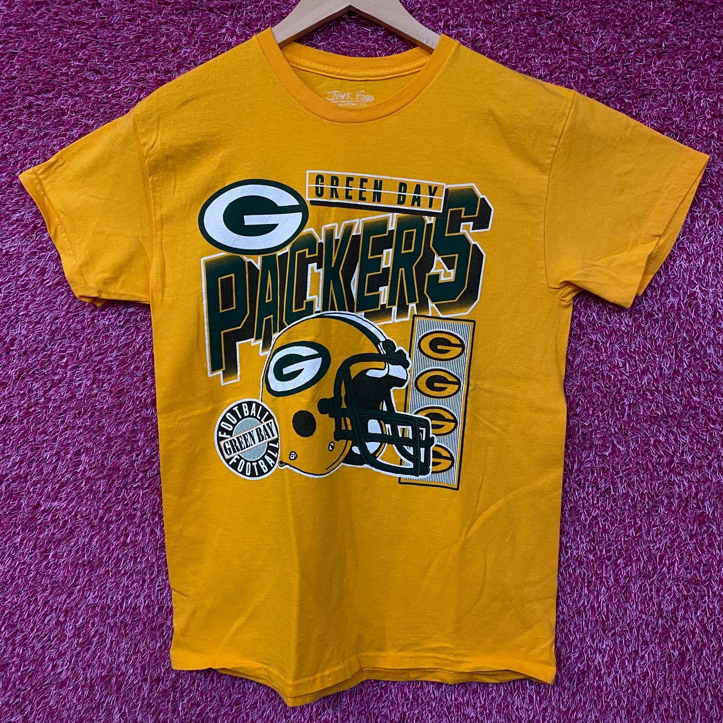 Junk Food Clothing NFL Green Bay Packers Checkdown Flea Market Tee Small