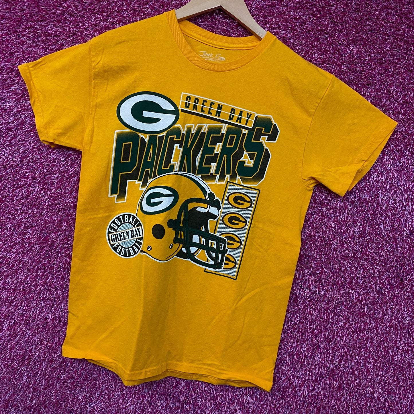 Junk Food Clothing NFL Green Bay Packers Checkdown Flea Market Tee Small