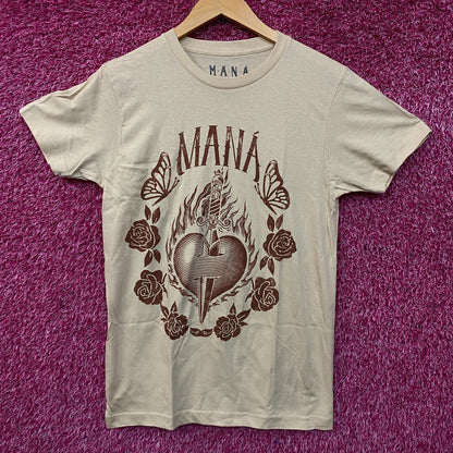 MANÁ Tour Heart GraphicT-Shirt Small
