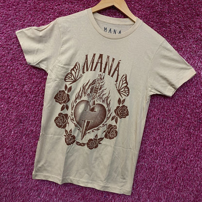 MANÁ Tour Heart GraphicT-Shirt Small