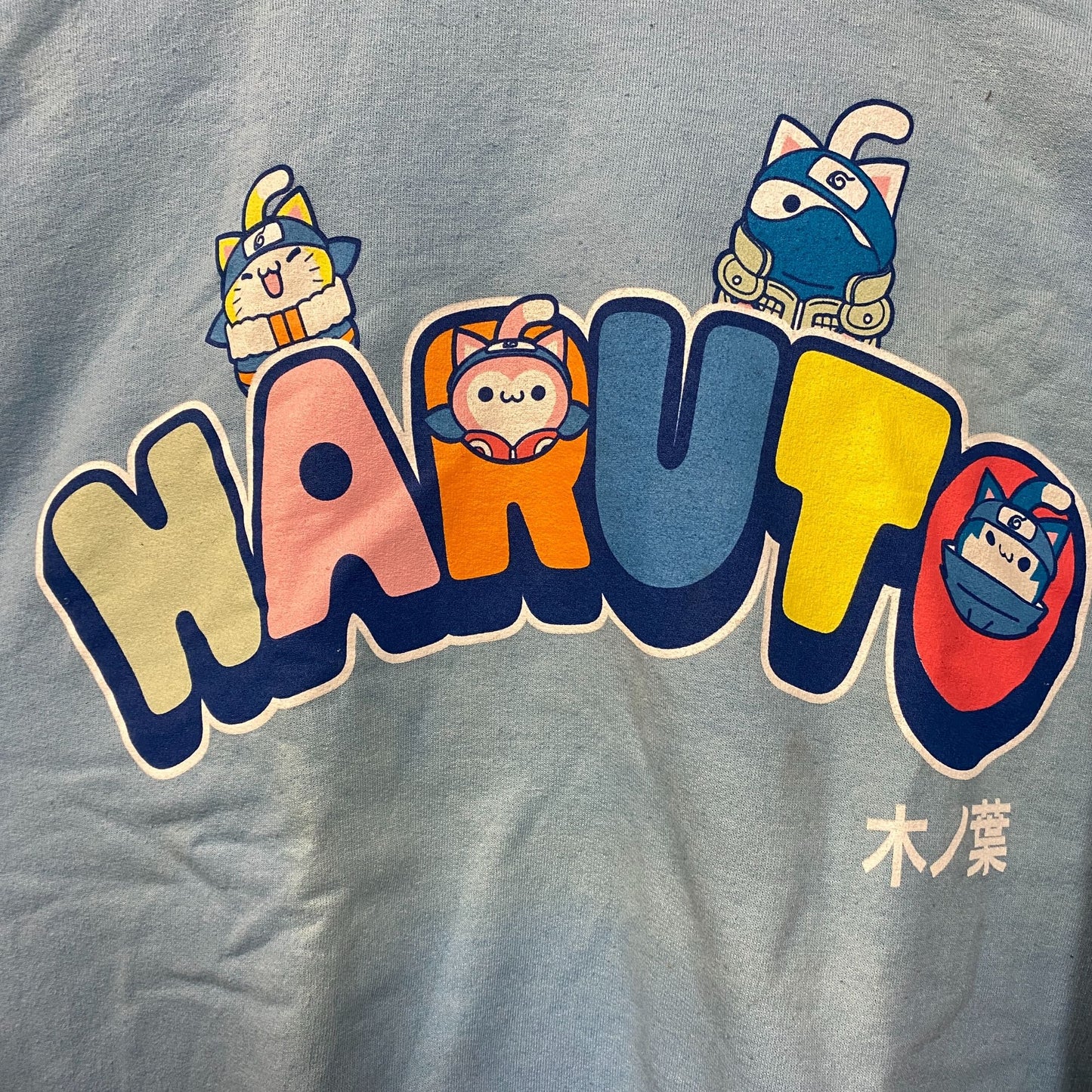 Nyaturo Kawaii Oversize Naruto Anime Crewneck Sweater Medium