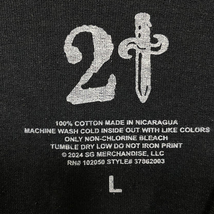 21 Savage American Dream Swords Two-Sided T-Shirt XL