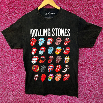 The Rolling Stones Around the World Mineral Wash tee Med