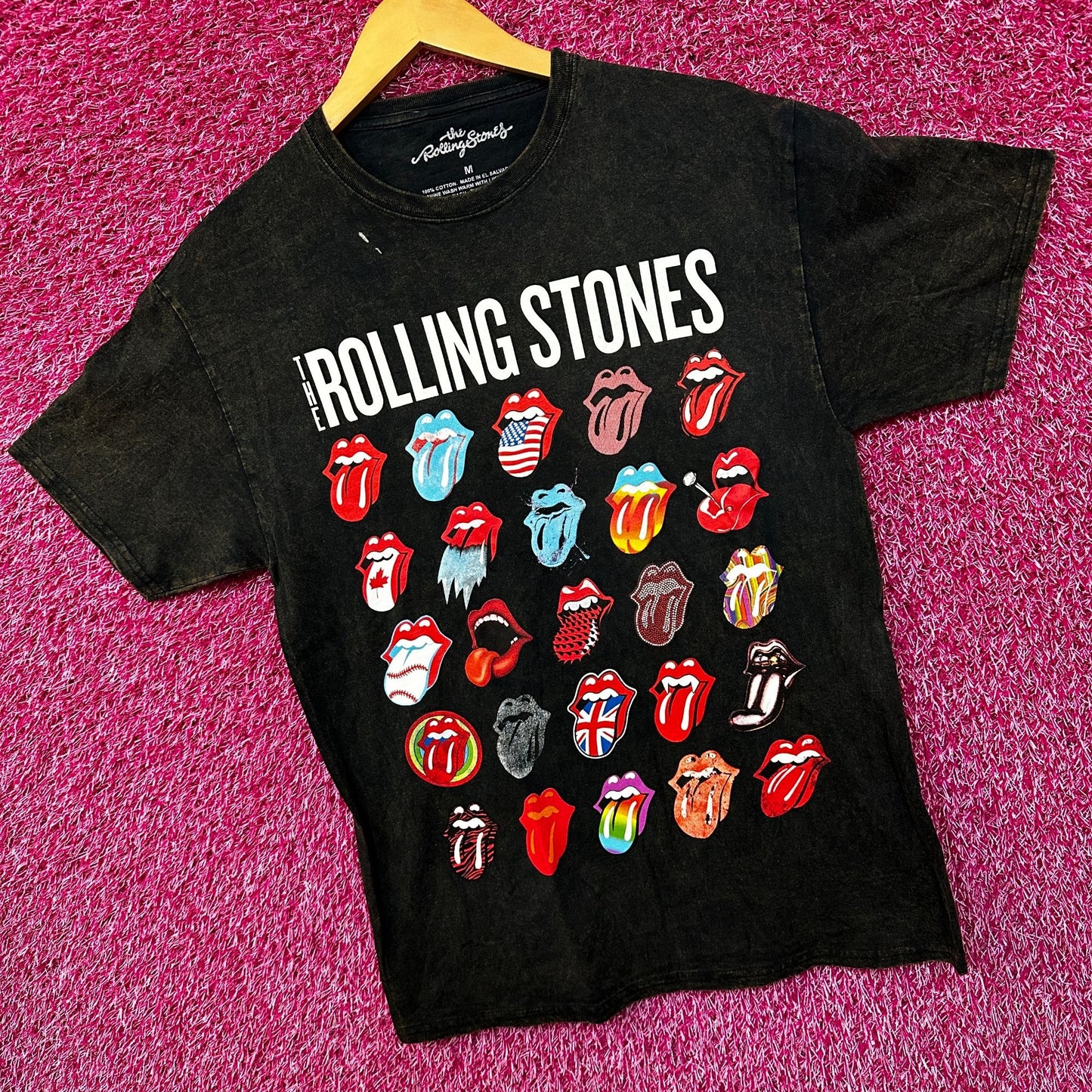 The Rolling Stones Around the World Mineral Wash tee Med