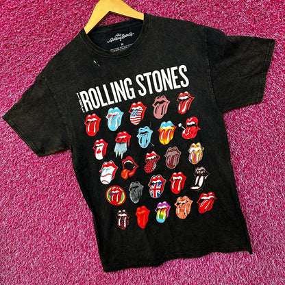 The Rolling Stones Around the World Mineral Wash tee Med