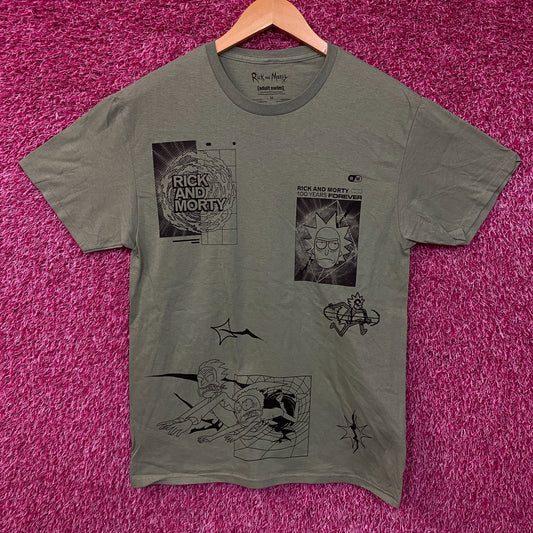 Rick and Morty Adult Swim Graphic T-Shirt Medium