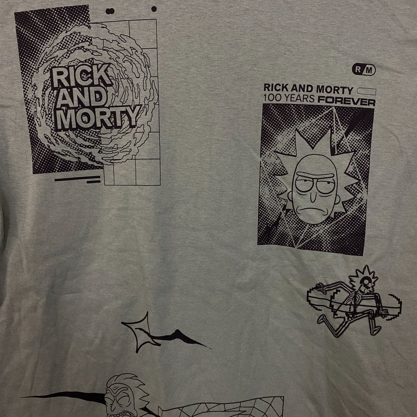 Rick and Morty Adult Swim Graphic T-Shirt Medium