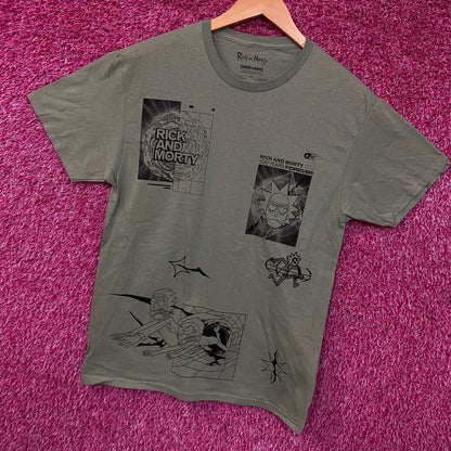 Rick and Morty Adult Swim Graphic T-Shirt Medium