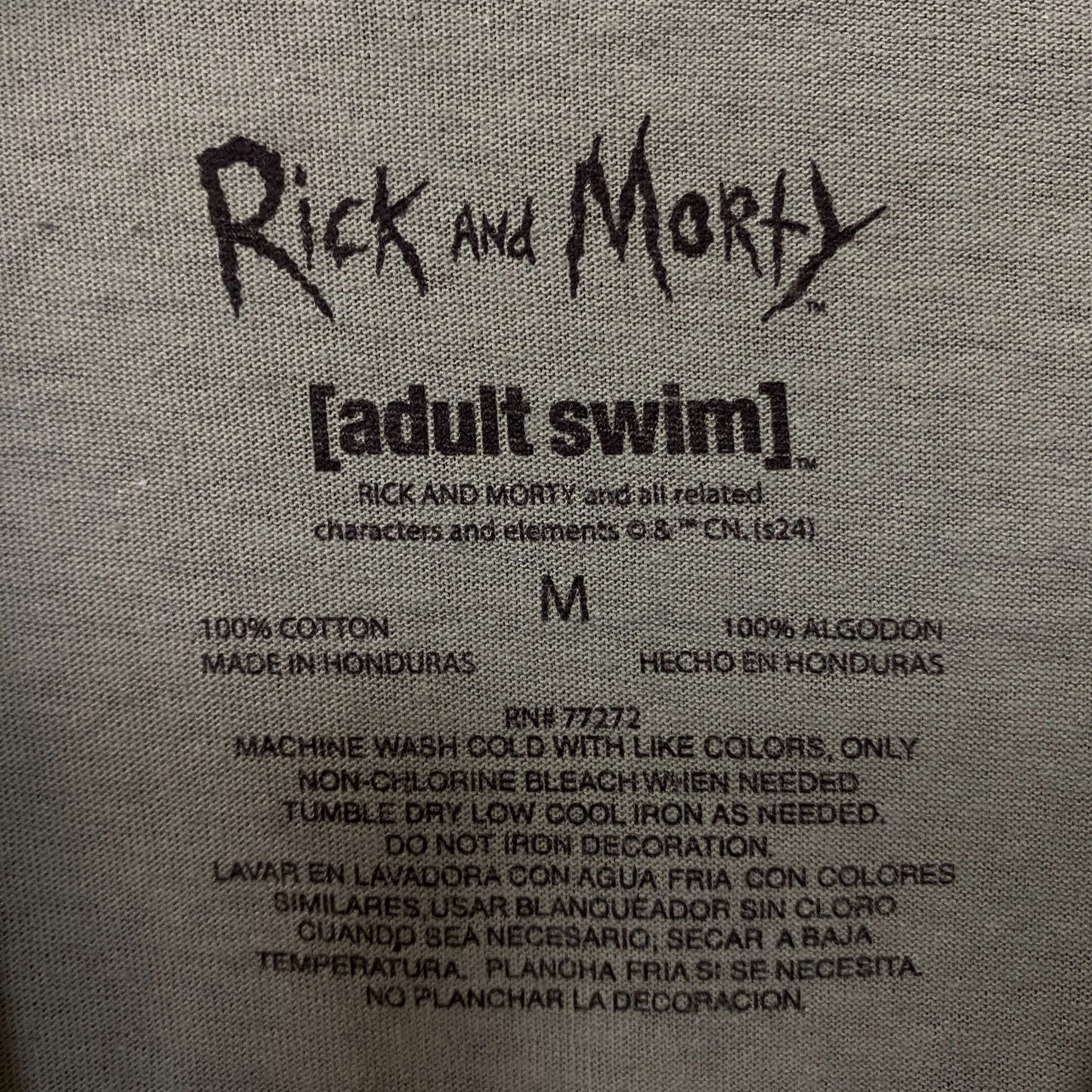 Rick and Morty Adult Swim Graphic T-Shirt Medium