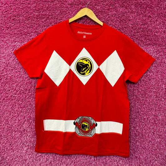 Tyrannosaurus Rex Red Power Ranger Costume Hasbro Tee L