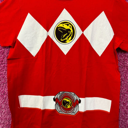 Tyrannosaurus Rex Red Power Ranger Costume Hasbro Tee L