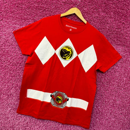 Tyrannosaurus Rex Red Power Ranger Costume Hasbro Tee L