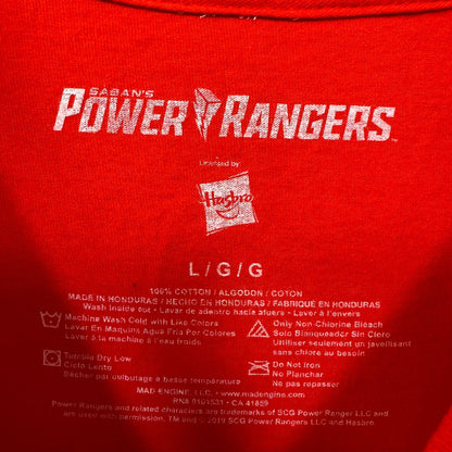 Tyrannosaurus Rex Red Power Ranger Costume Hasbro Tee L