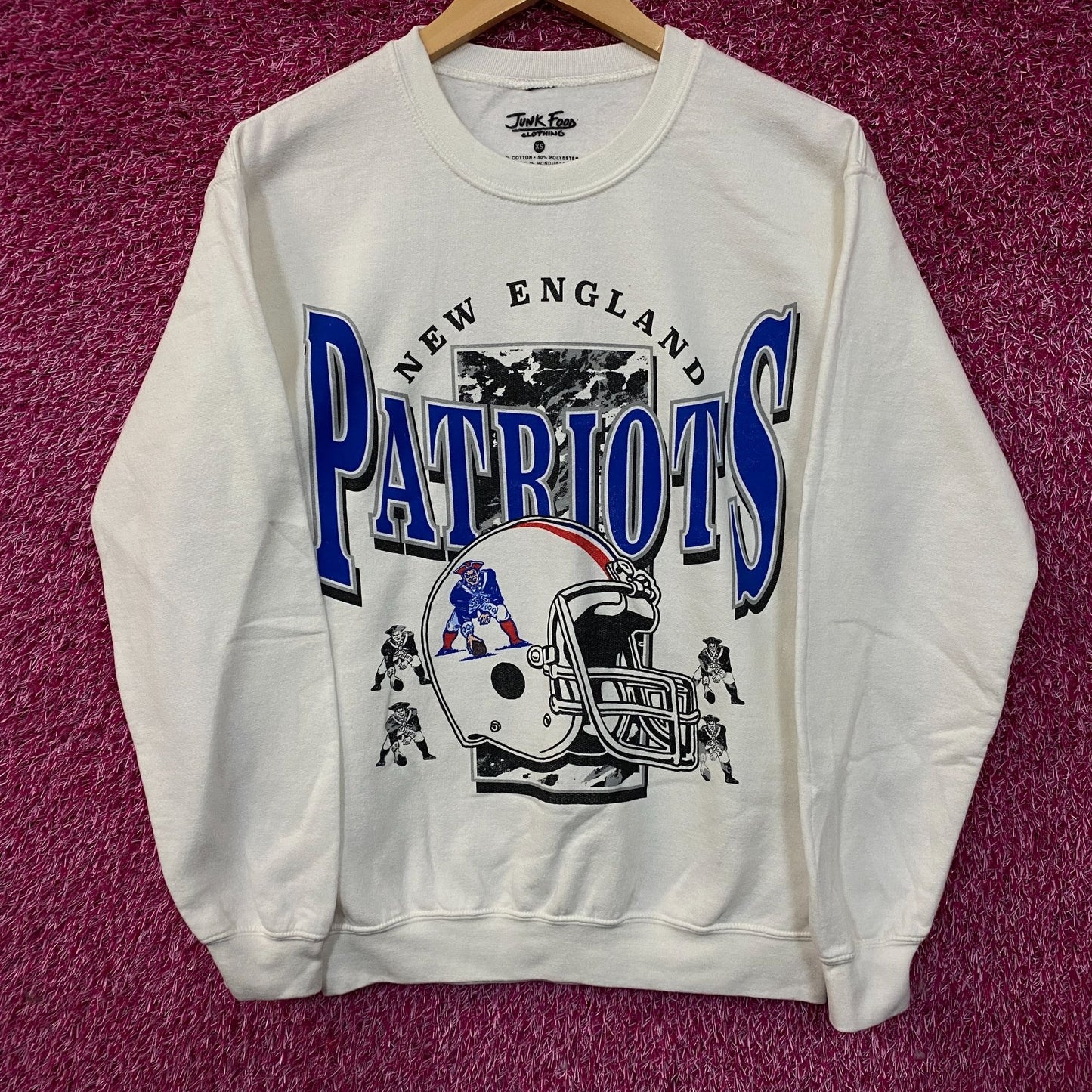 Junk Food Clothing New England Patriots Crewneck Sweatshirt XS