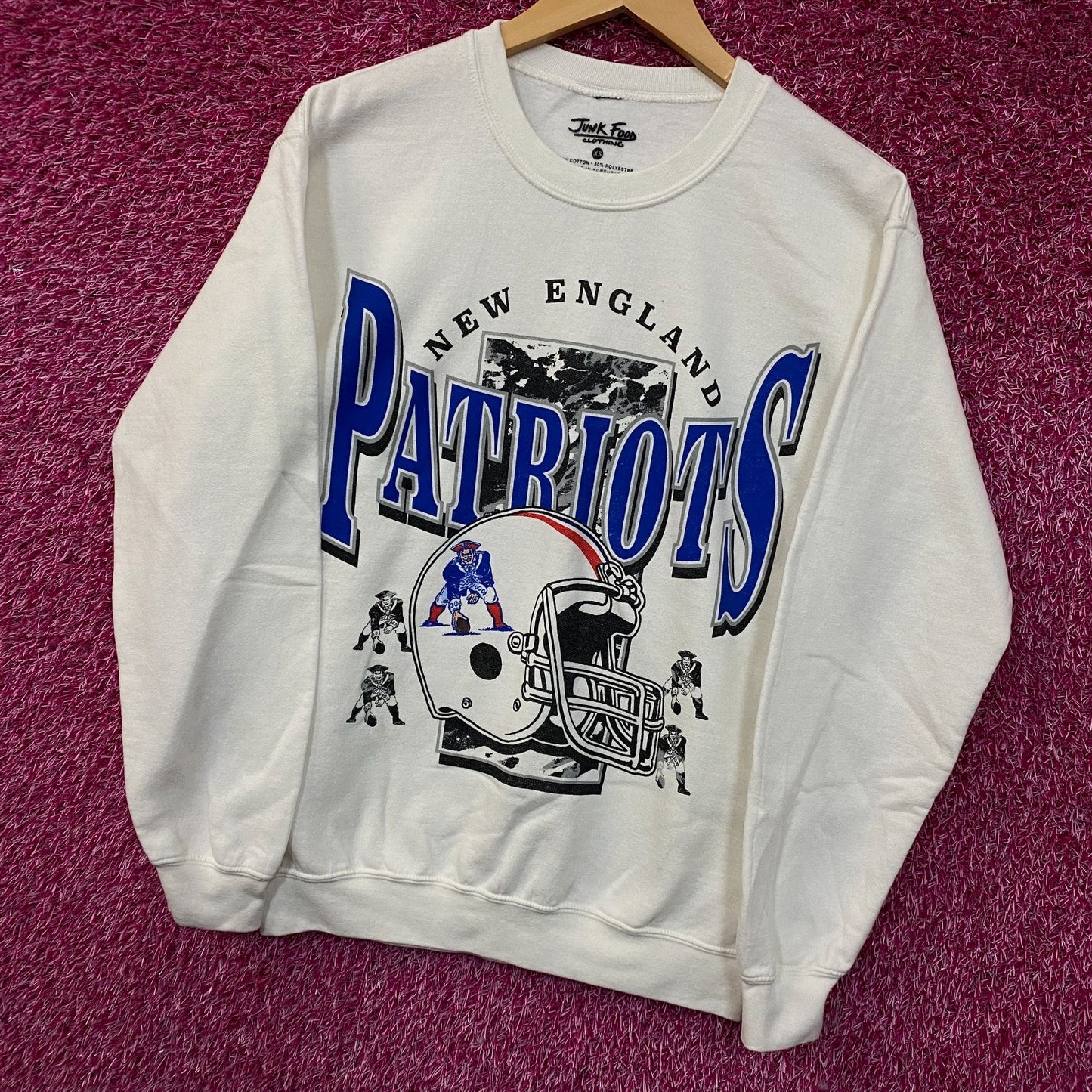 Junk Food Clothing New England Patriots Crewneck Sweatshirt XS