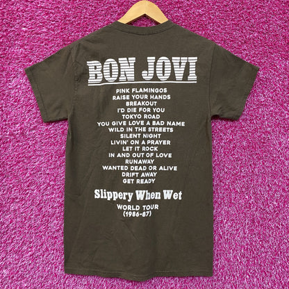 Bon Jovi Slippery When Wet Tour Rock Tshirt size XS