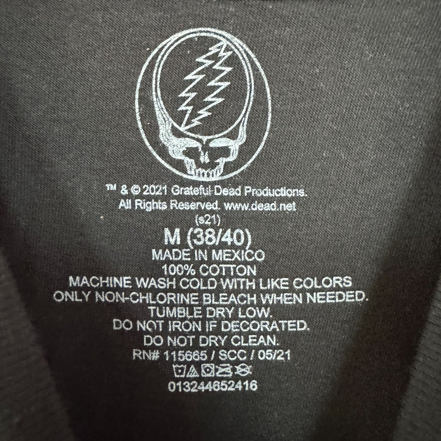 Grateful Dead Dancing Bears Psychedelic Jam Band Rock Tee M