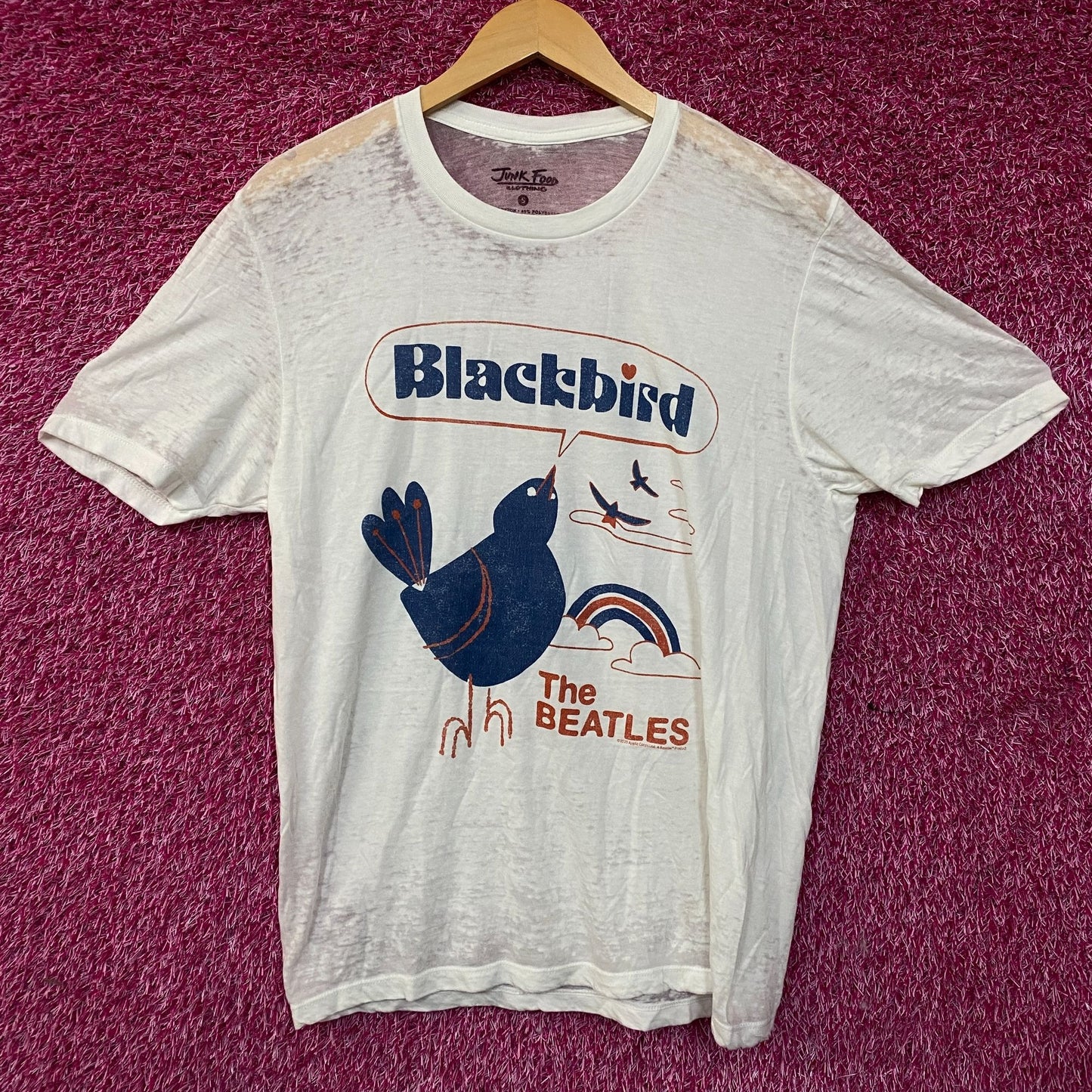 Junk Food Clothing Women's The Beatles "Blackbird" Graphic Tee Small