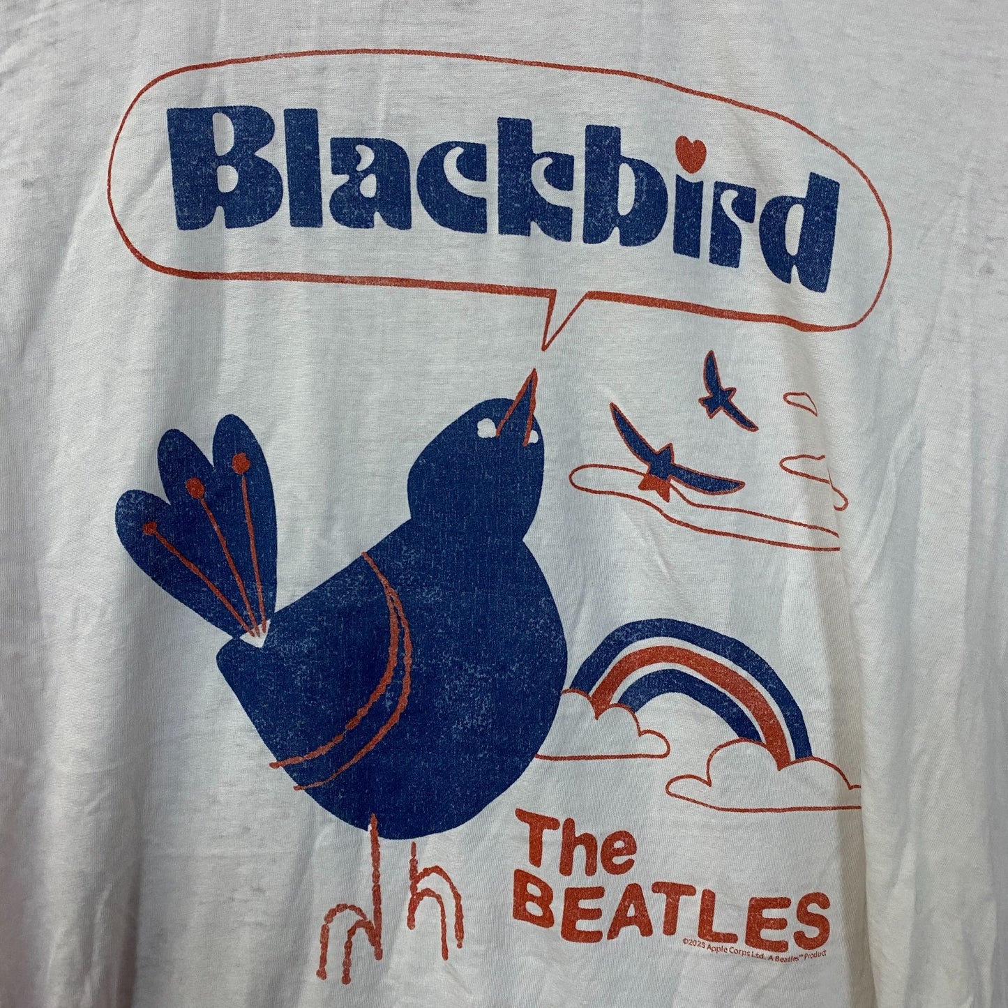 Junk Food Clothing Women's The Beatles "Blackbird" Graphic Tee Small