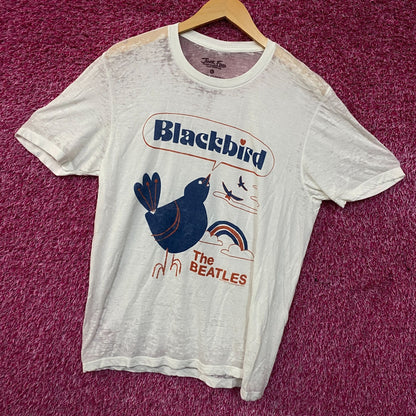 Junk Food Clothing Women's The Beatles "Blackbird" Graphic Tee Small