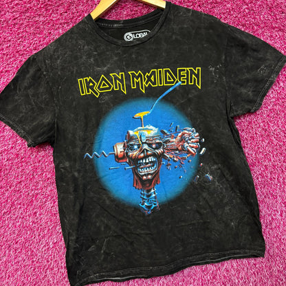 Iron Maiden Can I Play WIth Madness Mineral wash rock Tshirt size Small