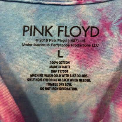 Pink Floyd Dark Side Of The Moon tiedye Logo tshirt size large