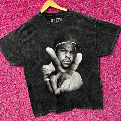Ice Cube It Was a Good Day West Coast Rap Acid Wash Tee XL