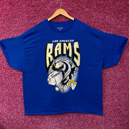 Junk Food NFL Los Angeles Rams Break Through T-Shirt 2XL