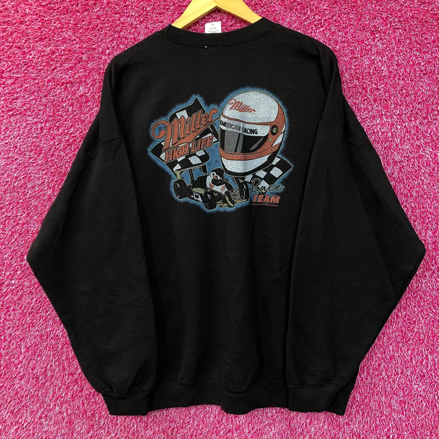 Junk Food Miller High Life Racing Pit Flea Market Fleece size XL