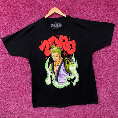 One Piece Roronoa Zoro Wano Arc Anime Graphic T-Shirt 2XL