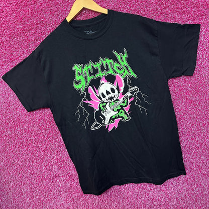 Stitch Electric Guitar Shredding Disney Animated Movie Tee L