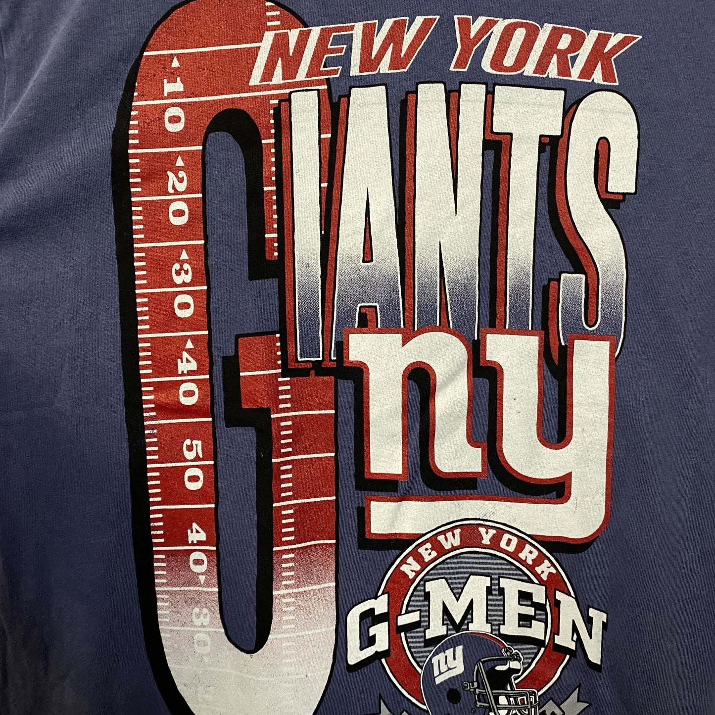 Junk Food Clothing New York Giants G-Men Graphic Women's T-Shirt XL