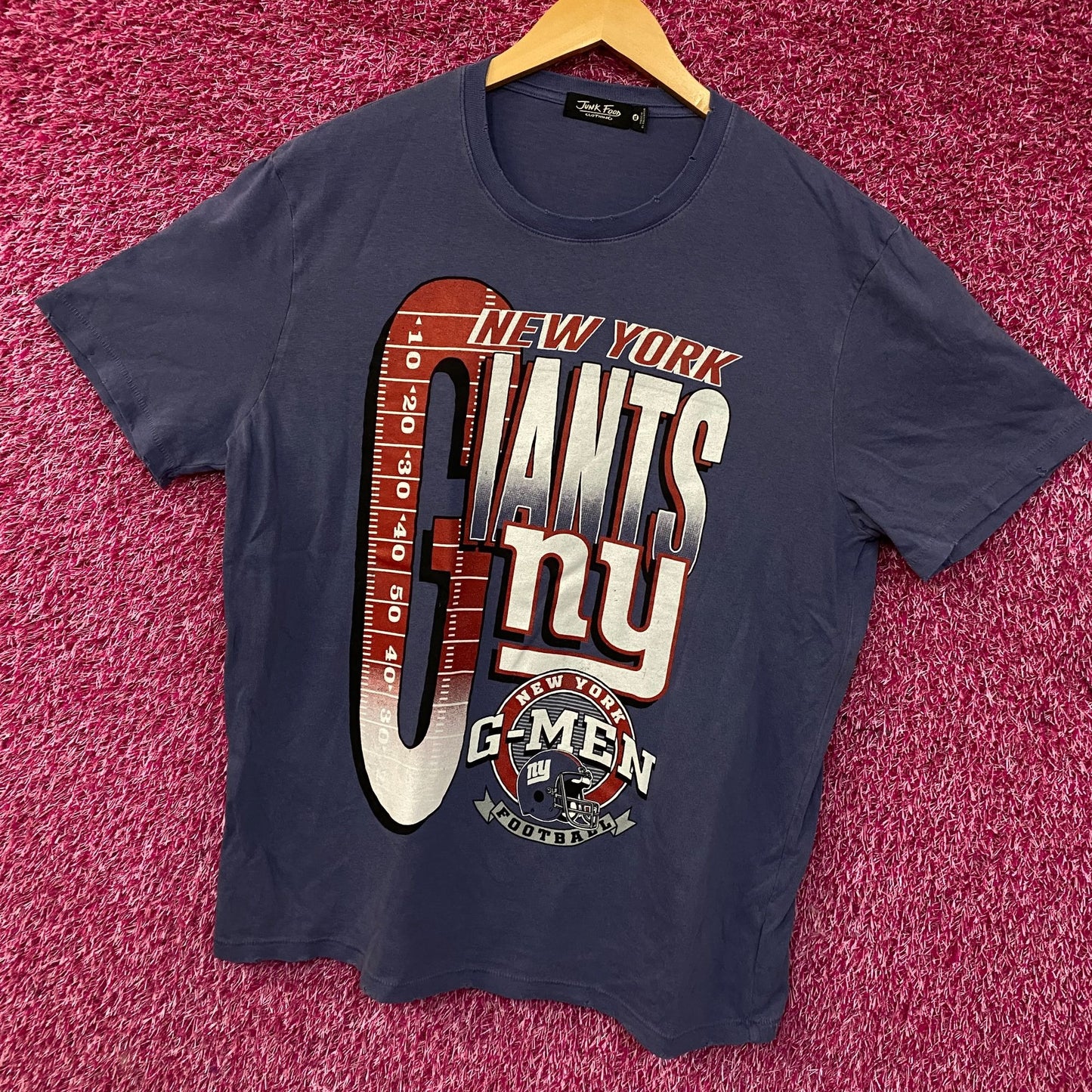 Junk Food Clothing New York Giants G-Men Graphic Women's T-Shirt XL
