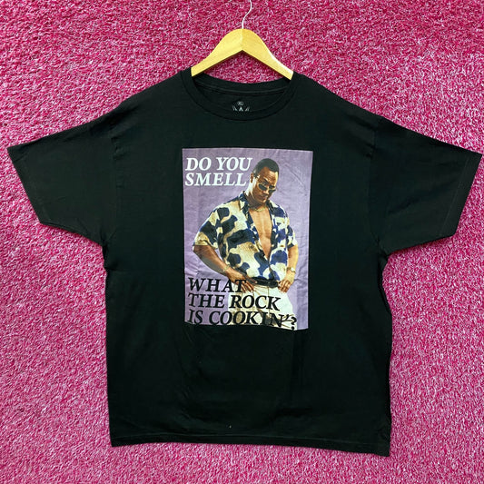 WWE The Rock Do You Smell What is Cookin'? Portrait T-Shirt XL