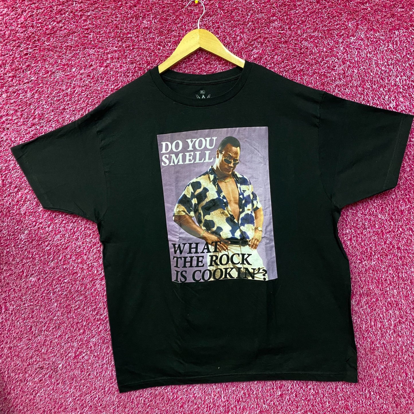 WWE The Rock Do You Smell What is Cookin'? Portrait T-Shirt XL