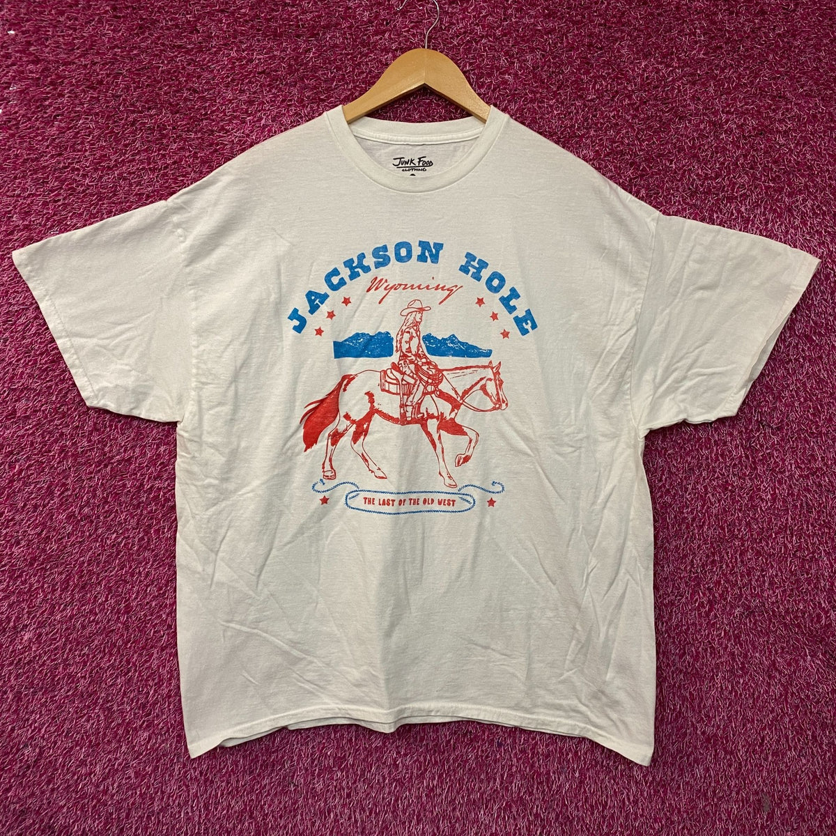 Junk Food Clothing Western Style Jackson Hole Old west Tee size XL
