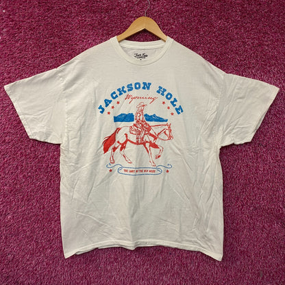 Junk Food Clothing Western Style Jackson Hole Old west Tee size XL