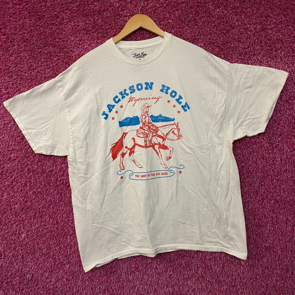 Junk Food Clothing Western Style Jackson Hole Old west Tee size XL